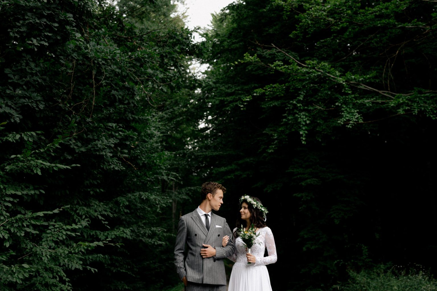 Anna and Jakub during their wedding reportage